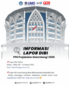 informasi lapor diri ppg ums