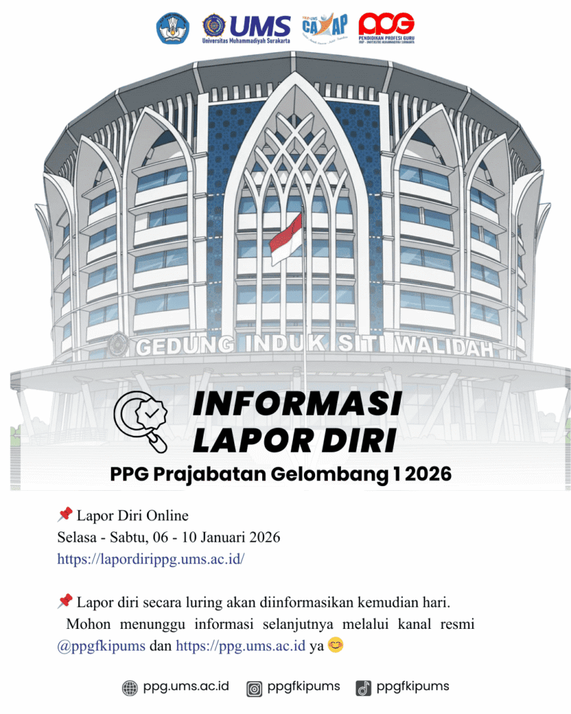 informasi lapor diri ppg ums